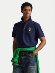 Polo Ralph Lauren Polo 710B16616001 Granatowy Regular Fit. Niebieskie koszulki polo męskie Polo Ralph Lauren, m, bez wzorów, z bawełny, bez ramiączek. Za 949.99 zł.