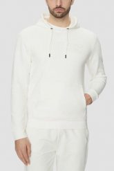GUESS Biała bluza męska Aldwin, Rozmiar XXL. Białe bluzy męskie Guess, m, z aplikacjami, z bawełny, bez kaptura. W wyprzedaży za 198.99 zł.