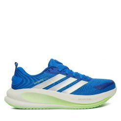 Buty do biegania adidas. Niebieskie buty sportowe męskie Adidas, bez zapięcia, do biegania. Za 399.99 zł.