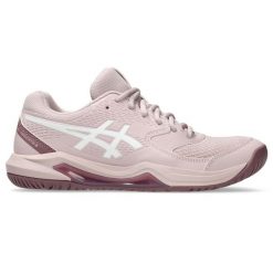 Damskie buty do tenisa Asics Gel-Dedicate 8. Białe obuwie sportowe damskie Asics, bez wzorów, tenisowe. Za 333.50 zł.