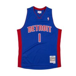 Koszulka Nba Detroit Pistons Chauncy Billups. Niebieskie koszulki sportowe męskie Mitchell & Ness, bez wzorów, bez kołnierzyka, bez ramiączek, do koszykówki. Za 517.00 zł.