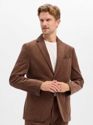 Finshley & Harding marynarka z zestawu modułowego Mężczyźni Modern Fit Sztruks brązowy, 50. Brązowe marynarki męskie Finshley & Harding, bez wzorów, ze sztruksu, biznesowe. Za 799.95 zł.