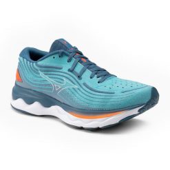 Buty do biegania męskie, Mizuno Wave Skyrise 4. Niebieskie buty sportowe męskie Mizuno, bez zapięcia, do biegania, mizuno wave. Za 479.99 zł.
