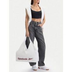 Torba Reebok. Białe plecaki damskie Reebok, bez wzorów, sportowe. Za 99.99 zł.