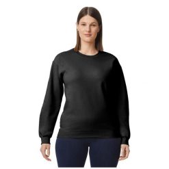 Bluza Polarowa Unisex Dla Dorosłych Softstyle O Średniej Gramaturze. Czarne bluzy męskie Gildan, m, bez wzorów, z polaru, bez kaptura. Za 116.99 zł.