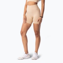 Spodenki treningowe damskie Carpatree Simply Seamless. Brązowe szorty sportowe damskie Carpatree, s, bez wzorów, z elastanu, na fitness i siłownię. Za 149.99 zł.