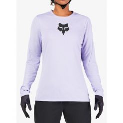 Bluza rowerowa damska Fox Ranger LS Jersey Fox Head. Fioletowe bluzy sportowe damskie FOX, bez wzorów, z jersey, rowerowe. Za 230.99 zł.