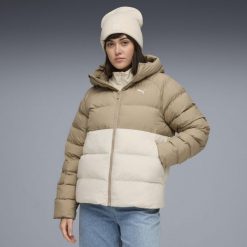 Damska kurtka z kapturem Mono PUMA Alpine Snow White. Białe kurtki sportowe damskie Puma, bez wzorów, z kapturem, do biegania. Za 699.00 zł.