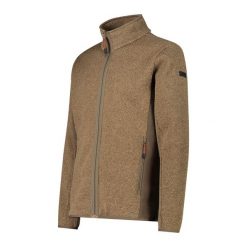 Bluza męska turystyczna CMP 34M0577. Brązowe bluzy męskie CMP, m, bez wzorów, z dzianiny, z kapturem. Za 283.00 zł.