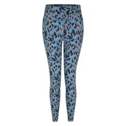 Damskie Legginsy Z Nadrukiem Lamparta Z Recyklingu. Niebieskie legginsy damskie Dare 2b, bez wzorów, do biegania. Za 75.99 zł.