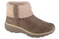 Buty zimowe damskie, Easy Going - Cozy Weather. Brązowe obuwie sportowe damskie Skechers, bez wzorów, z materiału. Za 299.99 zł.