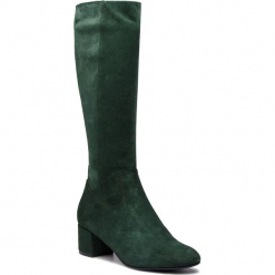 Kozaki EKSBUT - 98-5180-L04-1G Zielony. Zielone kozaki damskie Eksbut, z materiału. Za 429.00 zł.