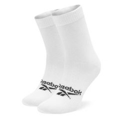 Skarpety męskie sportowe Reebok ACTFO MID SOCK. Białe skarpety męskie Reebok, bez wzorów. W wyprzedaży za 35.00 zł.