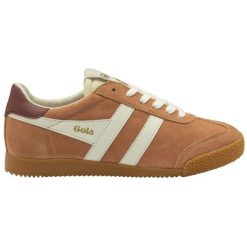 Sznurowane trampki damskie Gola Elan. Białe trampki i tenisówki damskie Gola, bez wzorów, z gumy, retro, bez zapięcia. Za 468.50 zł.