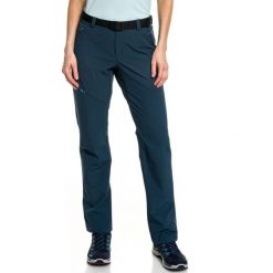 Spodnie trekkingowe damskie Schöffel Wendelstein. Niebieskie spodnie materiałowe damskie Schöffel, l, bez wzorów, z elastanu. Za 436.70 zł.