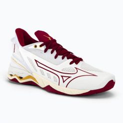 Buty do piłki ręcznej damskie Mizuno Wave Mirage 5. Białe obuwie sportowe damskie Mizuno, bez wzorów, do piłki ręcznej, mizuno wave. Za 719.99 zł.