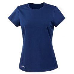 Damska Koszulka Z Krótkim Rękawem Quick Dry Z Krótkim Rękawem. Niebieskie koszulki sportowe damskie SPIRO, l, bez wzorów, bez kołnierzyka, bez ramiączek, trekkingowe. Za 49.99 zł.