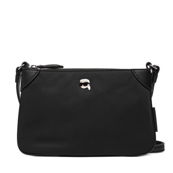 Torebka KARL LAGERFELD. Czarne listonoszki damskie KARL LAGERFELD, bez wzorów, bez dodatków. Za 439.99 zł.