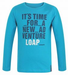 T-shirt dziecięcy Loap Binus niebieski. Niebieskie t-shirty dla chłopców Scarpa, bez wzorów, z bawełny, bez ramiączek. Za 56.00 zł.