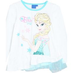 Biała Bluzka Snow Girl. Białe bluzki dla dziewczynek Born2be, z motywem z bajki, z falbankami. Za 29.99 zł.