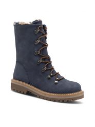 Jenny Fairy Trzewiki EVIE WS2911-06 Niebieski. Niebieskie botki damskie Jenny Fairy, z syntetyku, bez obcasa, na płaskiej podeszwie, bez zapięcia. Za 179.99 zł.