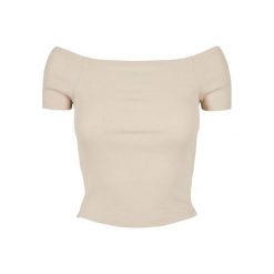 Koszulka Damska/żebrowana Bez Ramiączek. Białe t-shirty damskie Urban Classics, xl, bez wzorów, sportowe, bez kołnierzyka. Za 54.99 zł.