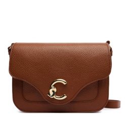 Torebka Coccinelle. Brązowe listonoszki damskie Coccinelle, bez wzorów, bez dodatków. Za 1,399.00 zł.