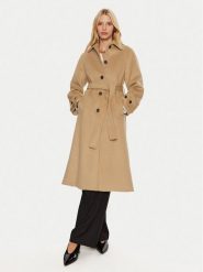 Artigli Płaszcz przejściowy ACCP000208 Beżowy Regular Fit. Brązowe płaszcze damskie Artigli, bez wzorów, z syntetyku, bez kaptura. Za 989.99 zł.