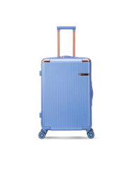 Semi Line Walizka średnia T5915-4 Niebieski. Niebieskie walizki męskie Semi-line, bez wzorów, z tworzywa sztucznego, średnie. Za 229.99 zł.