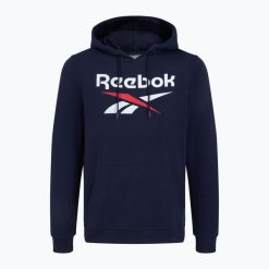 Bluza Reebok Identity Big Logo Fleece Hoodie. Niebieskie bluzy męskie REEBOK FITNESS, m, bez wzorów, bez kaptura, na fitness i siłownię. Za 189.99 zł.