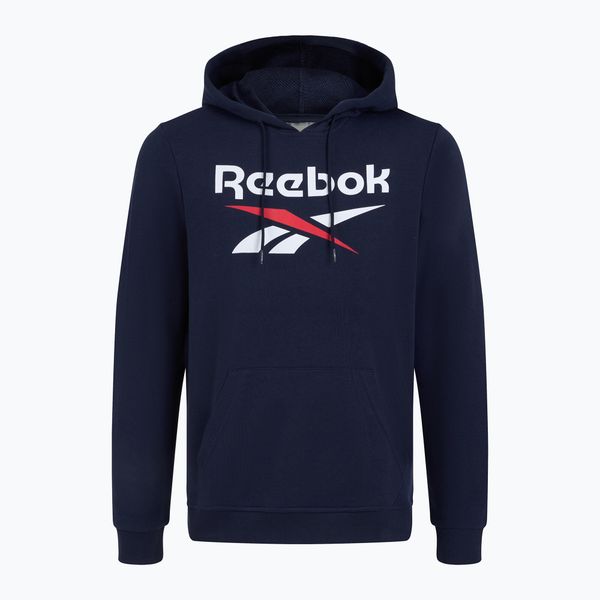 Bluza Reebok Identity Big Logo Fleece Hoodie. Niebieskie bluzy męskie REEBOK FITNESS, m, bez wzorów, bez kaptura. Za 189.99 zł.