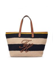 Tommy Hilfiger Torebka Th Nautical Tote Crochet Str AW0AW18816 Kolorowy. Torebki do ręki damskie Tommy Hilfiger, bez wzorów, z materiału, bez dodatków. Za 849.99 zł.