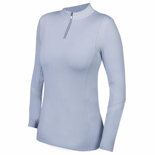 Damska bluza z poligamii Horka Platinum. Białe bluzy sportowe damskie Horka, bez wzorów, z materiału, bez kaptura, do jazdy konnej. Za 187.00 zł.