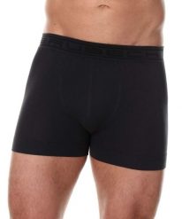 Bokserki bawełniane classic męskie Brubeck Comfort Cotton. Czarne bokserki męskie Brubeck, m, bez wzorów, z bawełny. Za 41.99 zł.