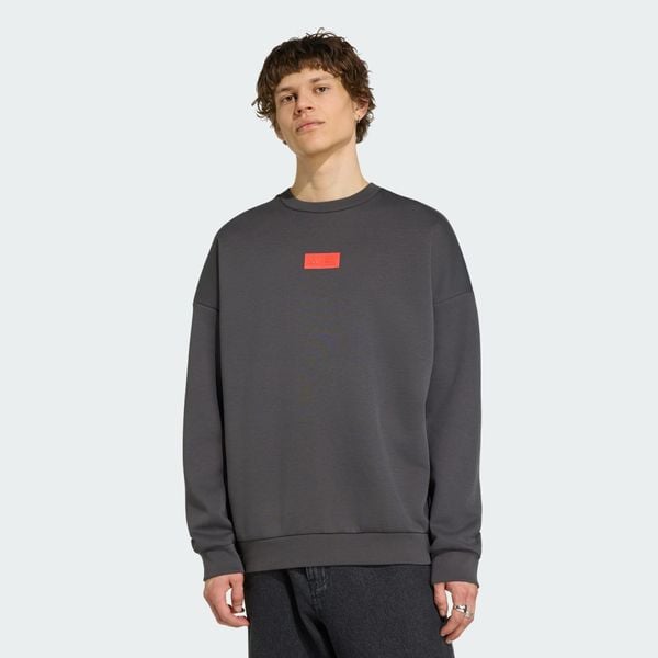 BLUZA AUDI REVOLUT F1 TEAM ELEVATED CREW SWEAT. Czarne bluzy męskie Adidas, xl, bez wzorów, z bawełny, bez kaptura. Za 399.00 zł.