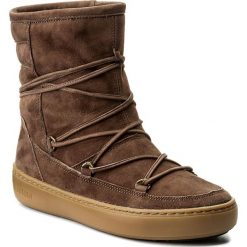Śniegowce MOON BOOT - Pulse Mid 24101700002 Brown. Brązowe śniegowce i trapery damskie Moon Boot, z materiału. W wyprzedaży za 529.00 zł.