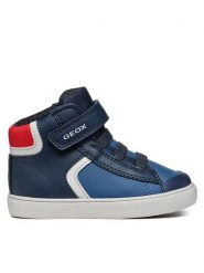 Geox Sneakersy B Gisli Boy B461NA 054FU C0700 M Granatowy. Niebieskie buty sportowe chłopięce Geox, bez wzorów, ze skóry, bez zapięcia. Za 149.99 zł.