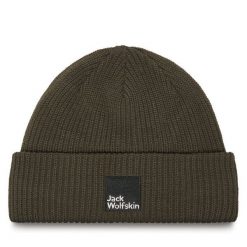 Czapka Jack Wolfskin. Zielone czapki i kapelusze męskie Jack Wolfskin, na zimę, bez wzorów. Za 139.99 zł.