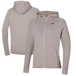 Bluza z kapturem Mizuno Athletic RB. Szare bluzy męskie Mizuno, m, bez wzorów, z materiału, z kapturem. Za 292.00 zł.