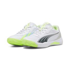 Buty do padla PUMA NOVA Court. Białe buty sportowe męskie Puma, bez wzorów, z materiału. Za 443.00 zł.