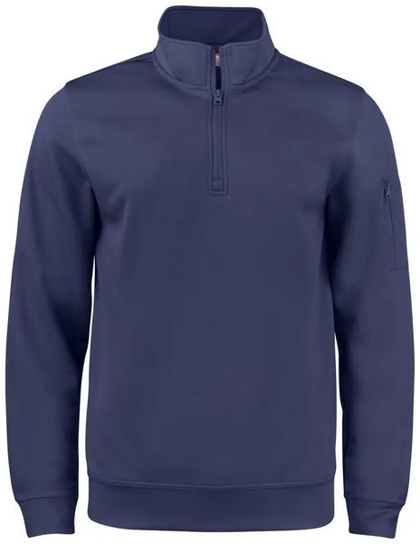 Clique Basic Active Half Zip – bluza półzamkowa z poliestru. Niebieskie bluzy męskie CLIQUE, s, bez wzorów, bez kaptura. Za 173.55 zł.