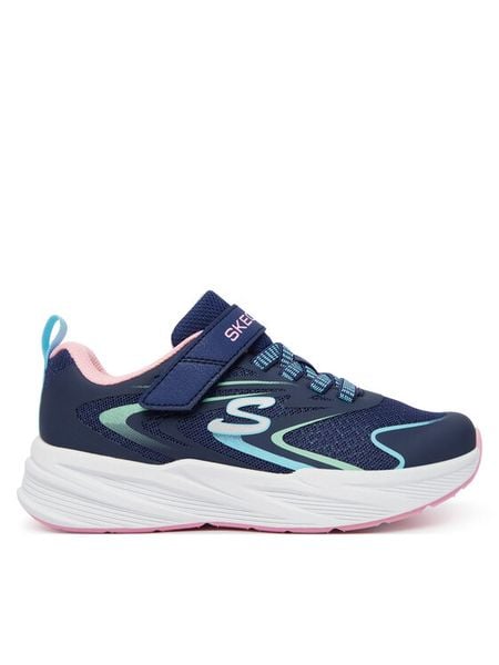 Skechers Sneakersy Microspec Tread 303882L/NVMT Granatowy. Niebieskie buty sportowe dziewczęce Skechers, bez wzorów, z materiału, bez zapięcia. Za 137.99 zł.