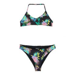 Dwuczęściowy komplet bikini dla Dziewczynki ROXY ACTIVE. Czerwone stroje kąpielowe dla dziewczynek Roxy, bez wzorów, z elastanu. Za 129.99 zł.
