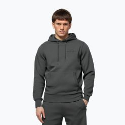 Bluza męska Pitbull Sampson Hooded Sweatshirt. Szare bluzy sportowe męskie PITBULL, m, bez wzorów, z bawełny, bez kaptura. Za 269.99 zł.