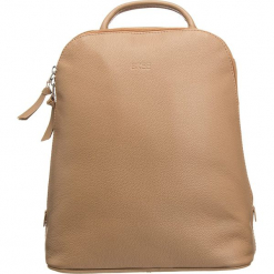 Skórzany plecak w kolorze jasnobrązowym - 27 x 32 x 12,5 cm. Brązowe plecaki damskie marki BREE, z materiału. W wyprzedaży za 363.95 zł.