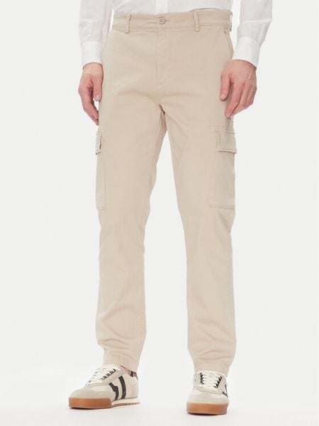 Pepe Jeans Spodnie materiałowe PM211907 Beżowy Slim Fit. Brązowe spodnie materiałowe męskie Pepe Jeans, m, bez wzorów, z bawełny. Za 269.99 zł.