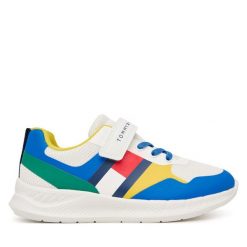 Sneakersy Tommy Hilfiger. Trampki i tenisówki chłopięce Tommy Hilfiger, bez wzorów, bez zapięcia. Za 339.99 zł.