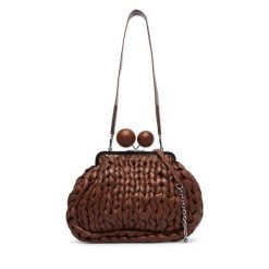 Torebka Weekend Max Mara. Brązowe torebki do ręki damskie Weekend Max Mara, bez wzorów, wizytowe, bez dodatków. Za 2,629.00 zł.