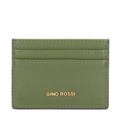 Etui na karty kredytowe GINO ROSSI. Zielone portfele damskie Gino Rossi, bez wzorów. Za 39.99 zł.