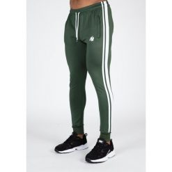 Riverside Track Spodnie - Zielony. Zielone spodnie sportowe męskie GORILLA WEAR, l, bez wzorów, z elastanu, na fitness i siłownię. Za 232.00 zł.